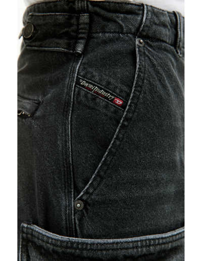 Diesel D-fish Straight Jeans In Black