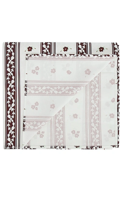 Shop Chefanie Brown Stripe Tablecloth In N,a