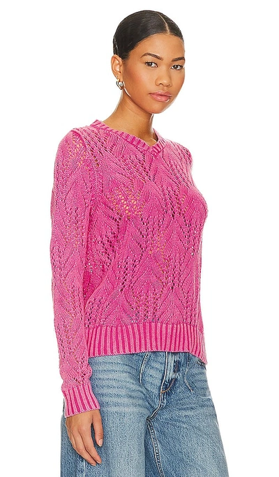 Shop Central Park West Delilah V-neck Sweater In Pink