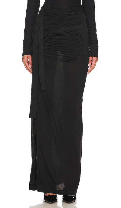 Shop Gauge81 Hania Sheer Skirt In Black