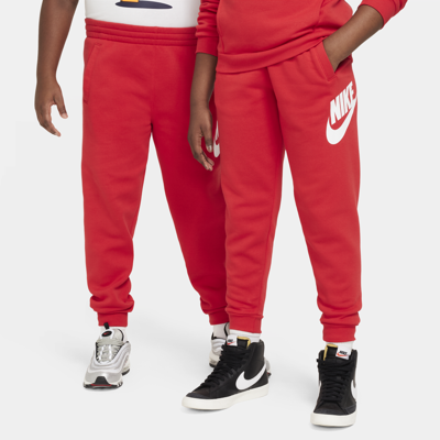 Shop Nike Club Fleece Big Kids' Jogger Pants (extended Size) In Red