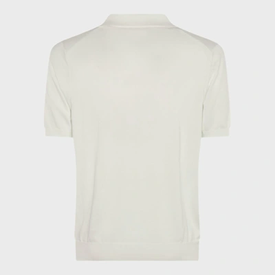 Shop Brunello Cucinelli White Cotton Polo Shirt
