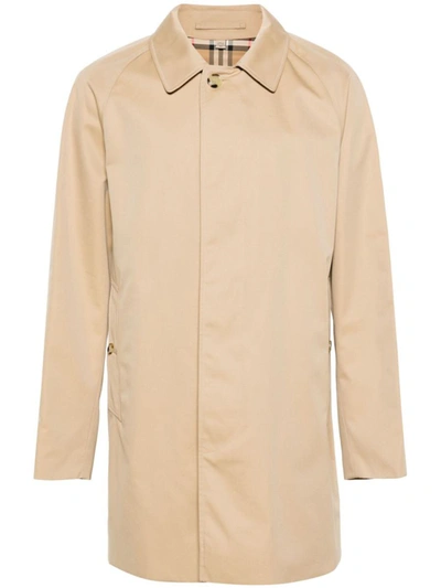 Shop Burberry M Rw S Breasted Honey Trench