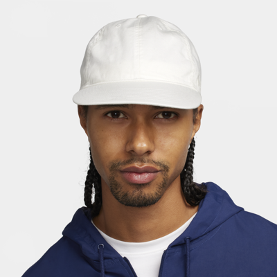 Shop Nike Unisex Club Unstructured Flat Bill Cap In White
