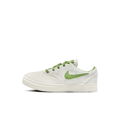 Shop Nike Sb Check Canvas Little Kids' Skate Shoes In Grey