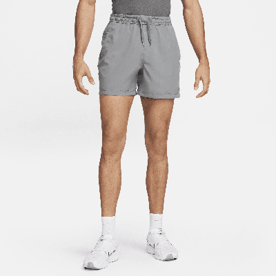 Shop Nike Men's Form Dri-fit 5" Unlined Versatile Shorts In Grey