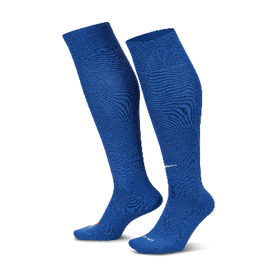 Shop Nike Unisex Classic 2 Cushioned Over-the-calf Socks In Blue