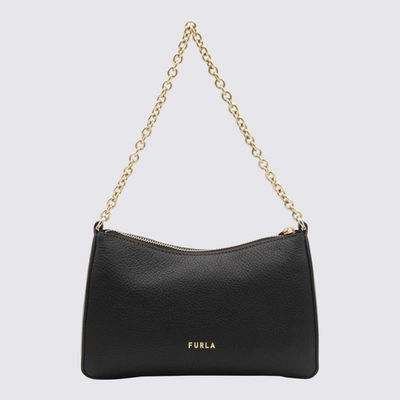 Shop Furla Black Leather Primula Shoulder Bag