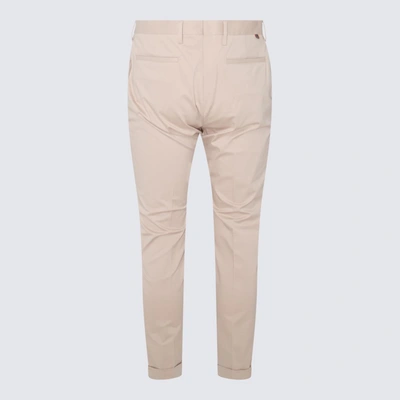 Shop Paul Smith Beige Cotton Blend Trousers In Sand