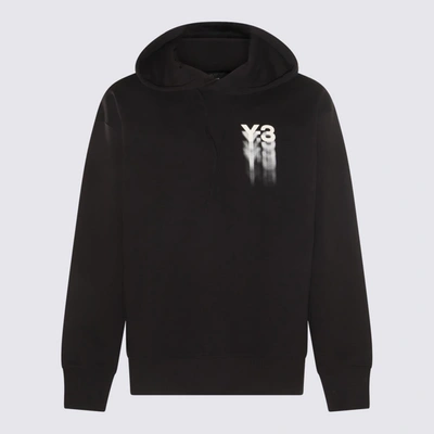 Shop Y-3 Adidas Black Cotton Sweatshirt