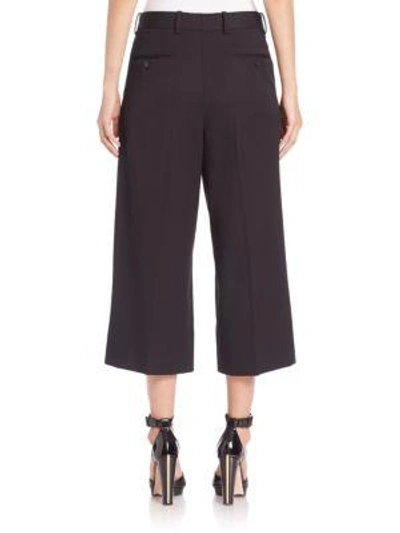 Shop Alexander Mcqueen Grain De Poudre Culottes In Black