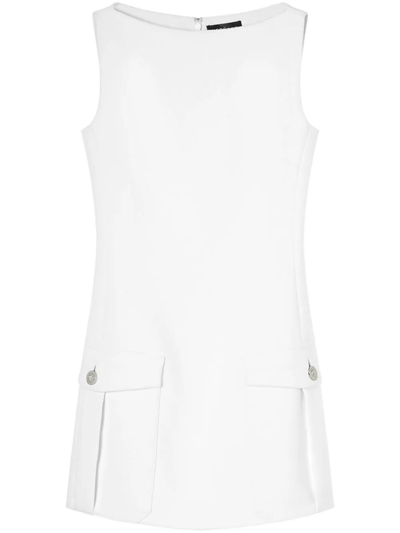 Shop Versace Mini Dress In White