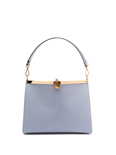 Shop Etro `vela` Medium Shoulder Bag In Blue