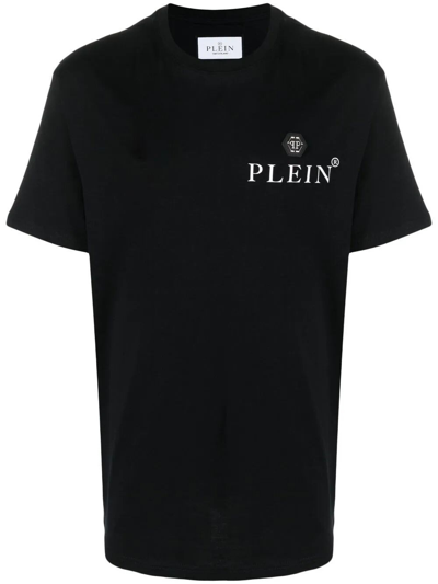 Shop Philipp Plein `hexagon` Round-neck T-shirt In Black  