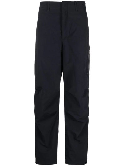 Shop Fendi Pants In Blue