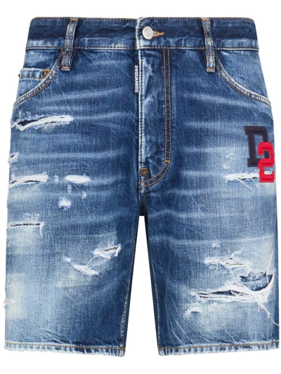 Shop Dsquared2 `marine` Shorts In Blue