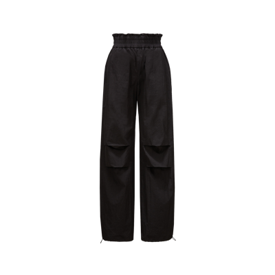 Shop Moncler Collection Cotton Blend Jogging Trousers, Black, Size: 44