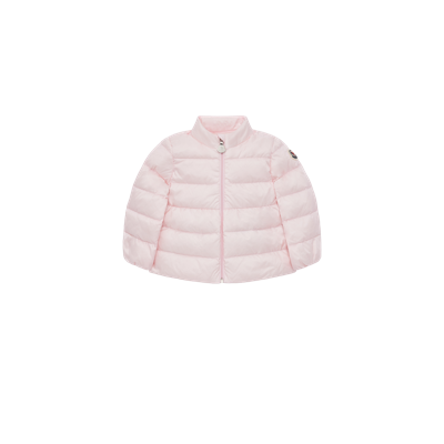 Shop Moncler Joelle Down Jacket Pink In Rose