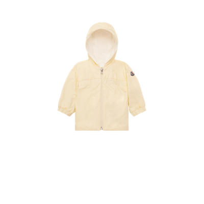 Shop Moncler Veste À Capuche Raka In Jaune