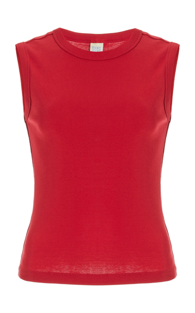 Flore Flore Esmé Organic Cotton Tank Top In Red