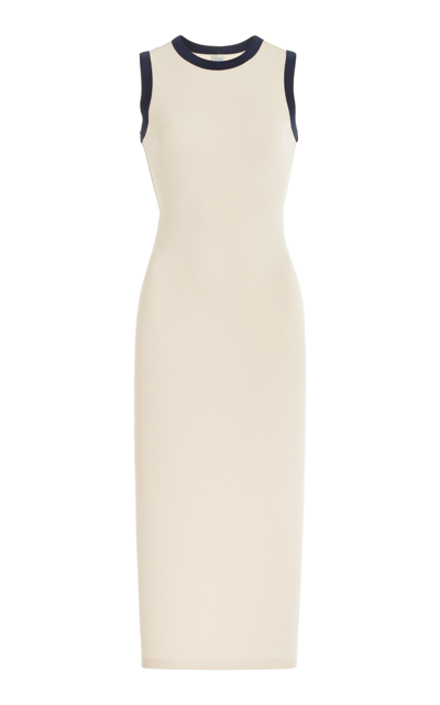 Shop Flore Flore Esmé Organic Cotton Midi Dress In Ivory