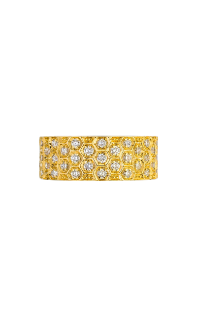 Shop Sethi Couture The Mosaic 18k Yellow Gold Diamond Ring