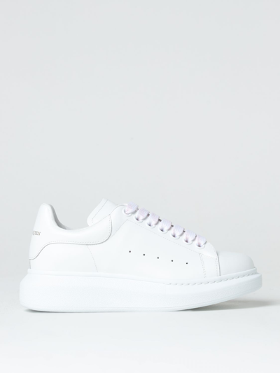 Shop Alexander Mcqueen Sneakers  Woman Color White