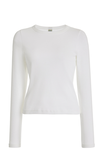 Flore Flore Ssense Exclusive White Max Long Sleeve T-shirt In White