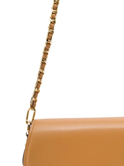 Shop Michael Michael Kors Beige Crossbody Bag With Decorative Branded  Padlock Charm In Leather Woman