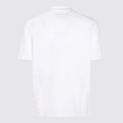 Shop Brunello Cucinelli White Cotton Polo Shirt