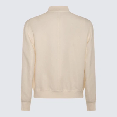 Shop Brunello Cucinelli White Linen Casual Jacket