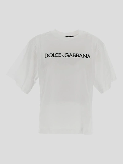 Shop Dolce & Gabbana Dolce&gabbana T-shirt In Biancoottico