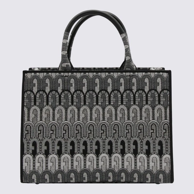 Shop Furla Multicolour Grey Opportunity Tote Bag In Toni Grigio