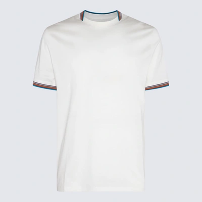 Shop Paul Smith White Multicolour Cotton T-shirt