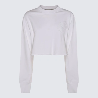 Shop Stella Mccartney White Cotton Sweatshirt In Pure White