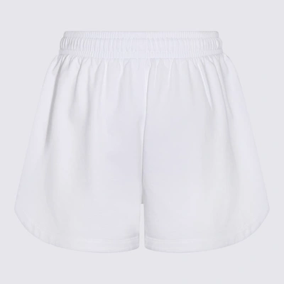Shop Stella Mccartney Whote Cotton Shorts In Pure White
