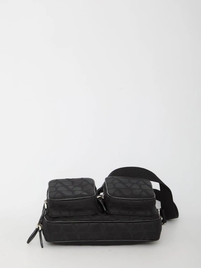 Shop Valentino Toile Iconographe Crossbody Bag In Black