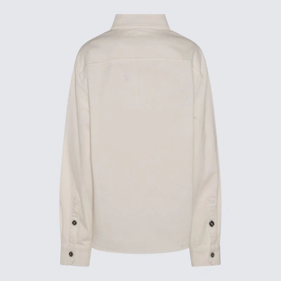 Shop Versace White Cotton Shirt