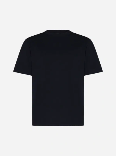 Shop Brunello Cucinelli Cotton T-shirt In Navy