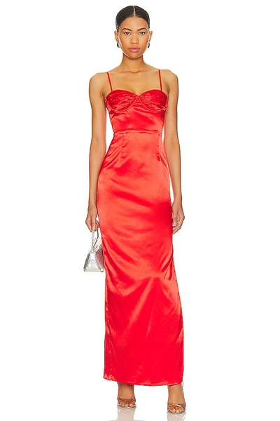 Shop Superdown Drusilla Gown In Red