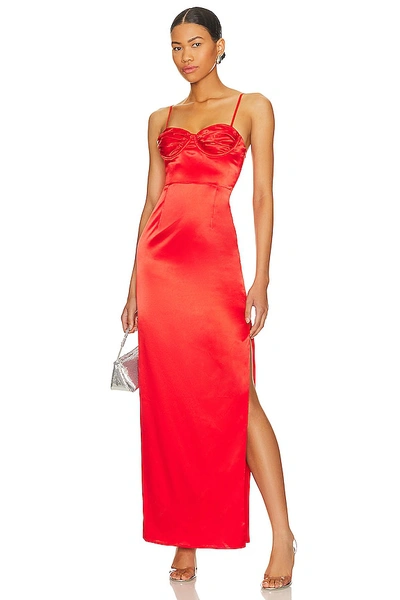 Shop Superdown Drusilla Gown In Red