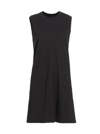 Shop Atm Anthony Thomas Melillo Women's Cotton Jersey Sleeveless Minidress In Black