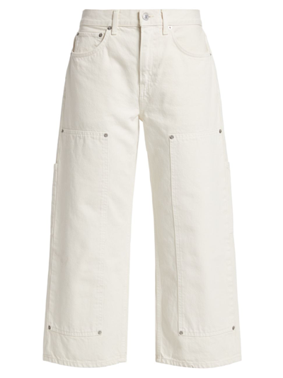 Shop Re/done Women's The Shortie Crop Jeans In Vintage White