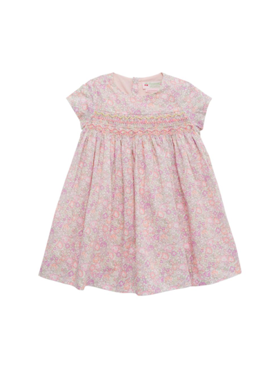 Shop Bonpoint Baby Girl's & Little Girl's Maruska Floral Smocked Dress In Rose