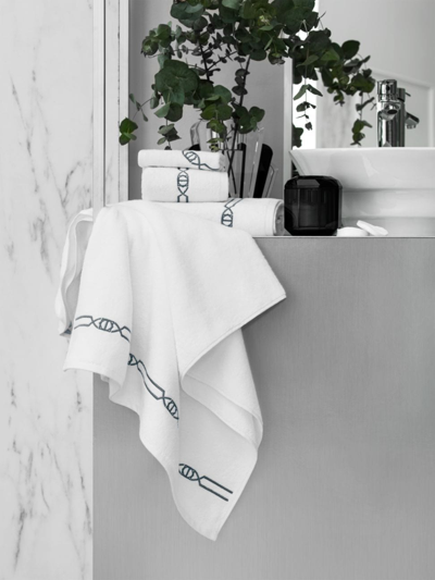 Shop Togas Sigman Towel Collection In White Graphite Grey