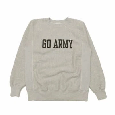 Shop Buzz Rickson's Go Army Beat Navy Sweatshirt In Blue