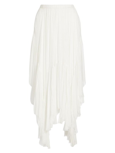 Shop Free People Women's Clover High-low Midi-skirt In White