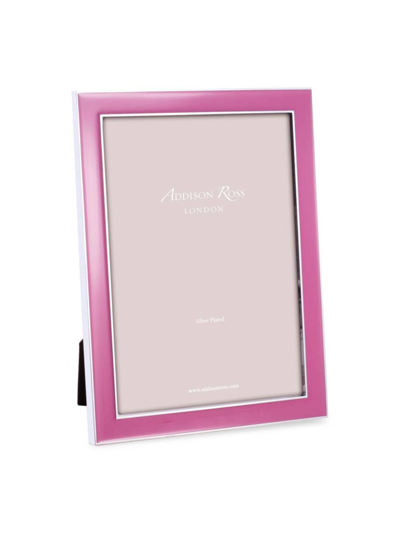 Shop Addison Ross Enamel & Silverplate Frame In Pink