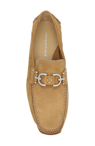 Shop Donald Pliner Dacio Perforated Bit Loafer In Sand