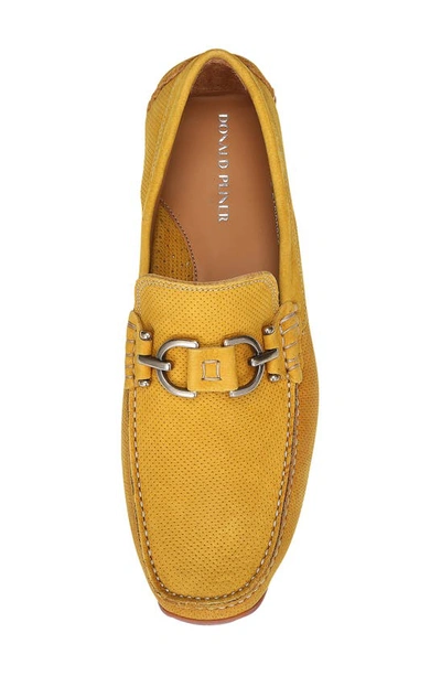 Shop Donald Pliner Dacio Perforated Bit Loafer In Sungold